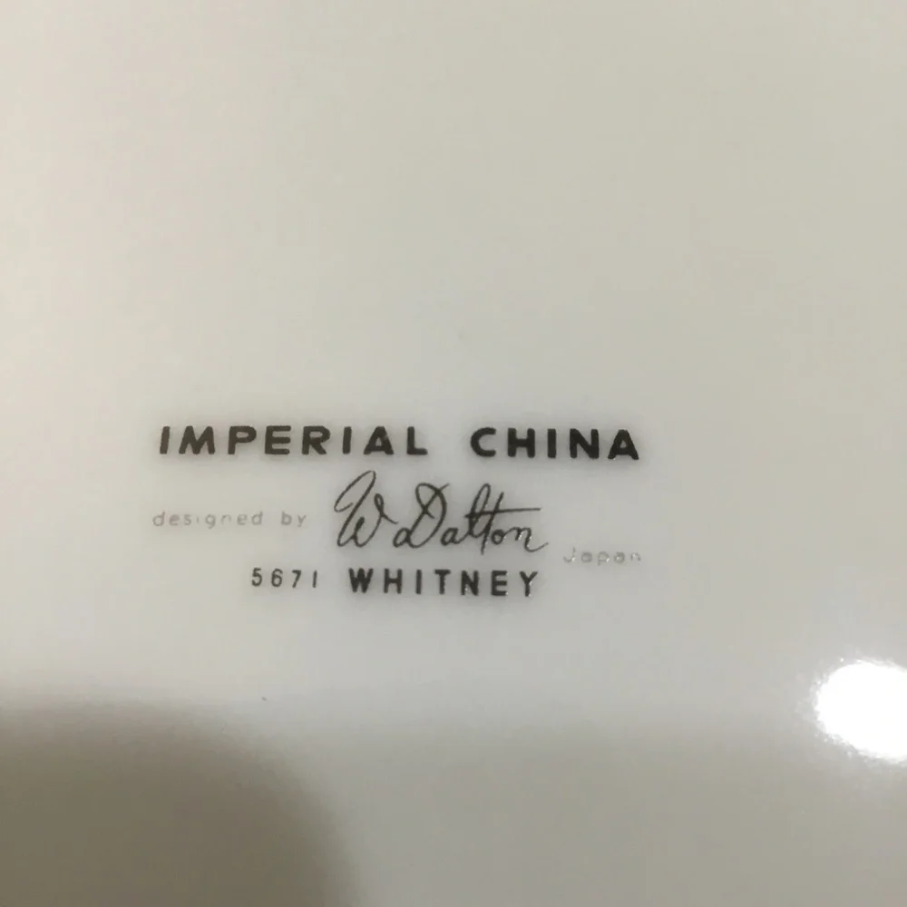 Vintage 70’s Imperial ‘Whitney’ Bread Plates Set of 4